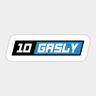 Pierre Gasly 10 F1 Driver Sticker